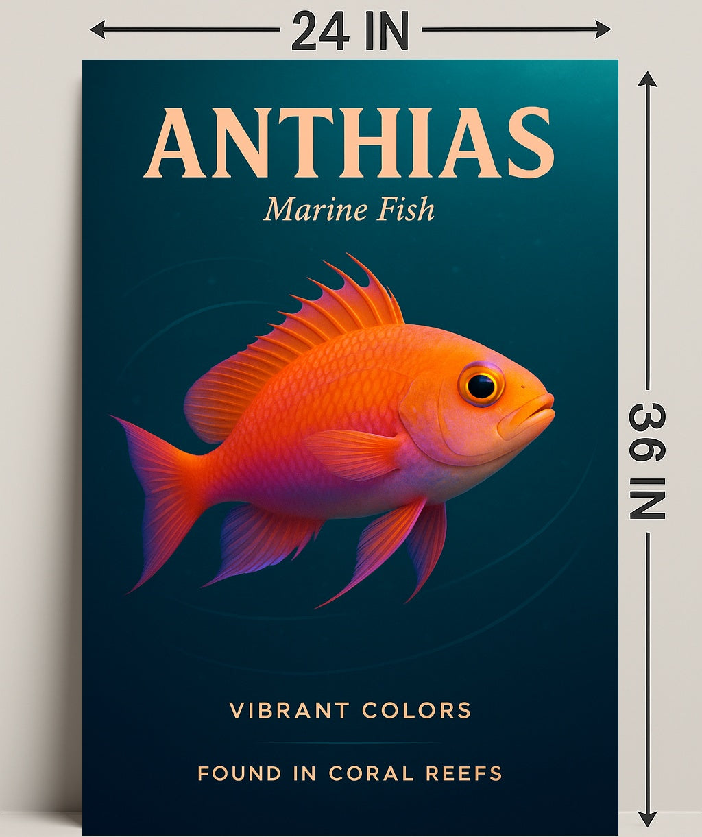 Anthias Vibrant Colors Poster PosterGoat