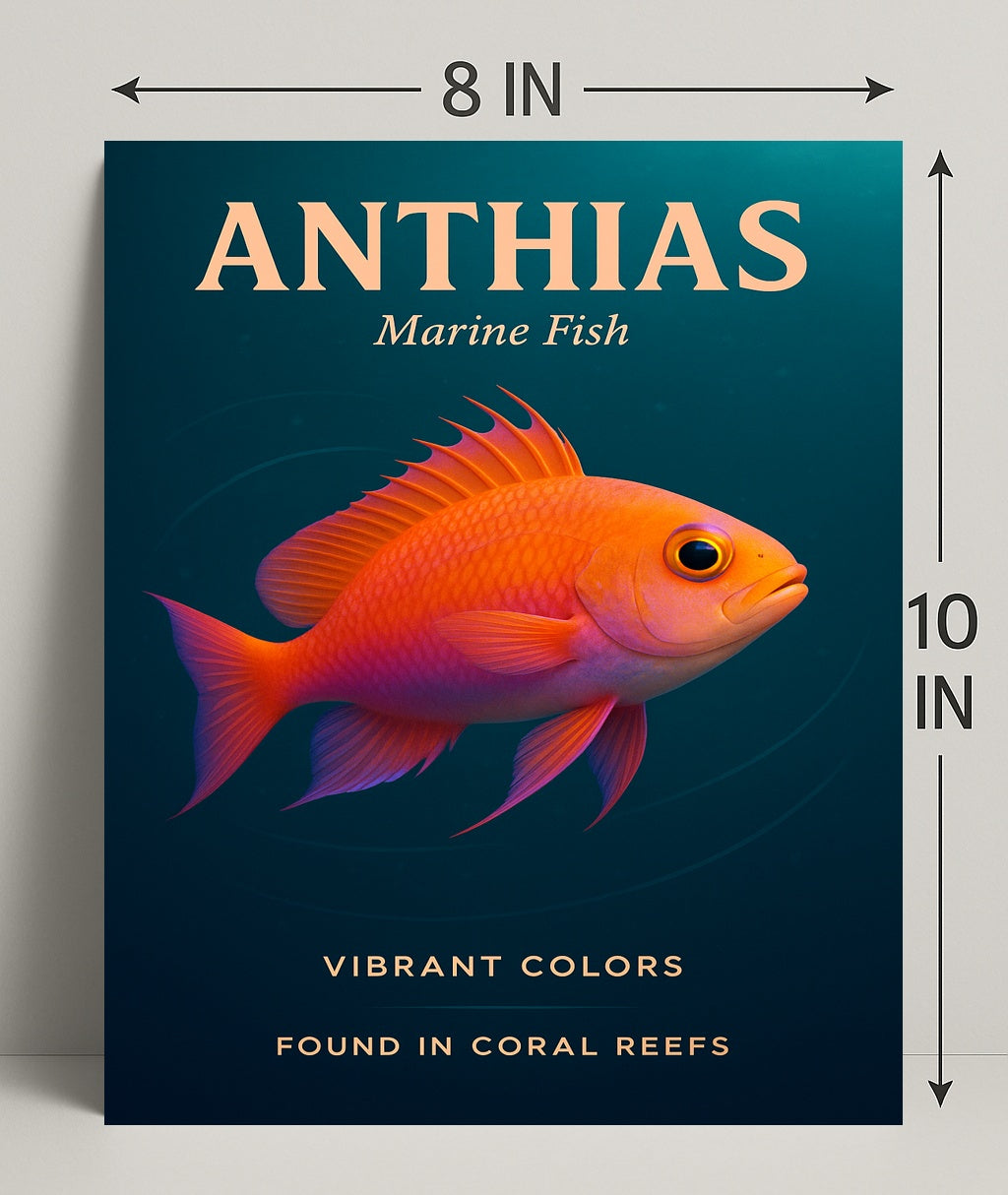 Anthias Vibrant Colors Poster PosterGoat