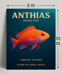 Anthias Vibrant Colors Poster PosterGoat