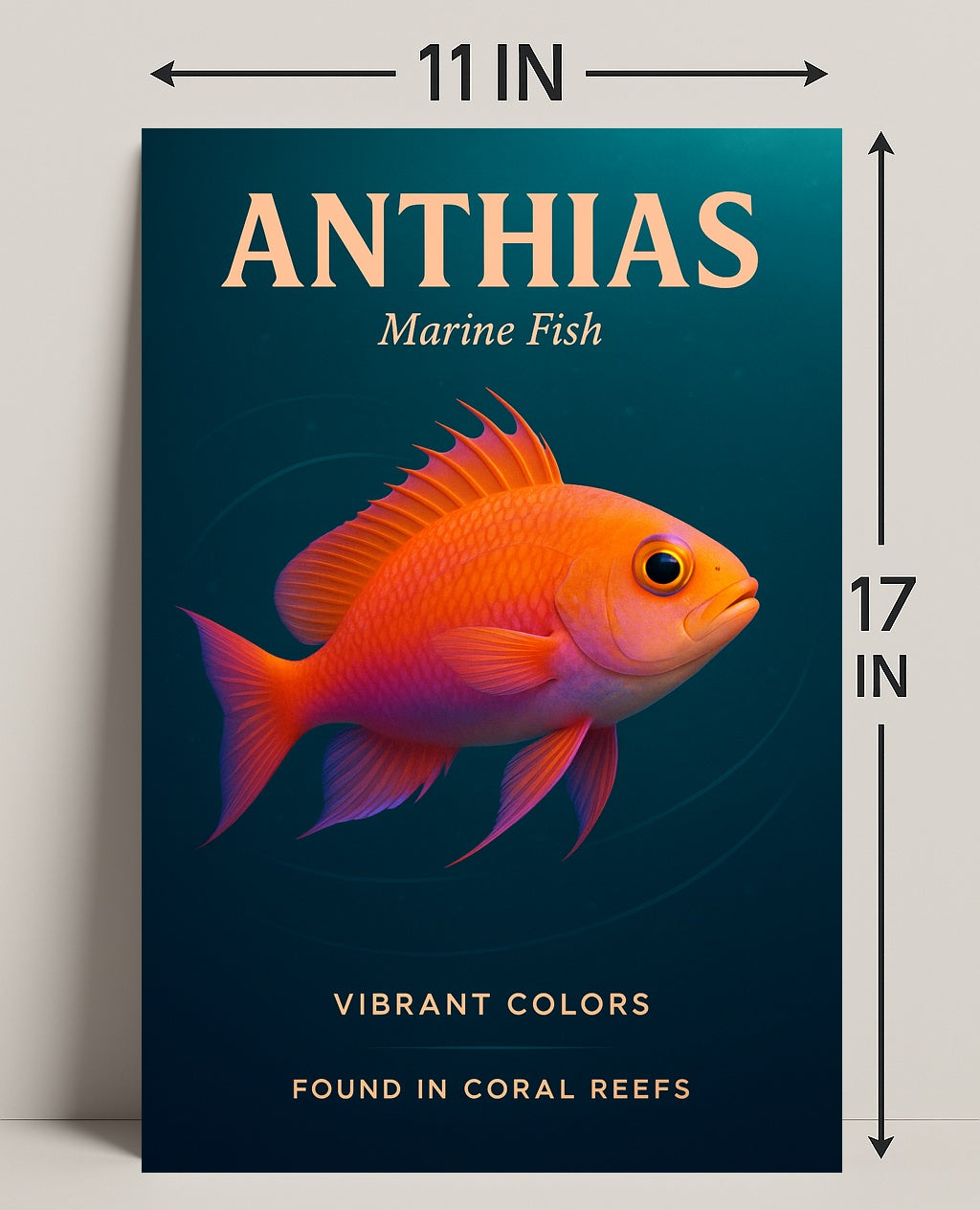 Anthias Vibrant Colors Poster PosterGoat