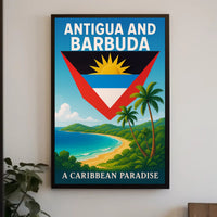 Antigua and Barbuda A Caribbean Paradise Poster PosterGoat