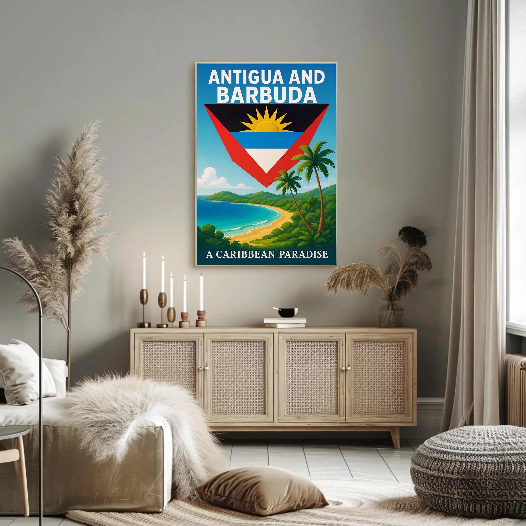 Antigua and Barbuda A Caribbean Paradise Poster PosterGoat