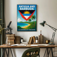 Antigua and Barbuda A Caribbean Paradise Poster PosterGoat