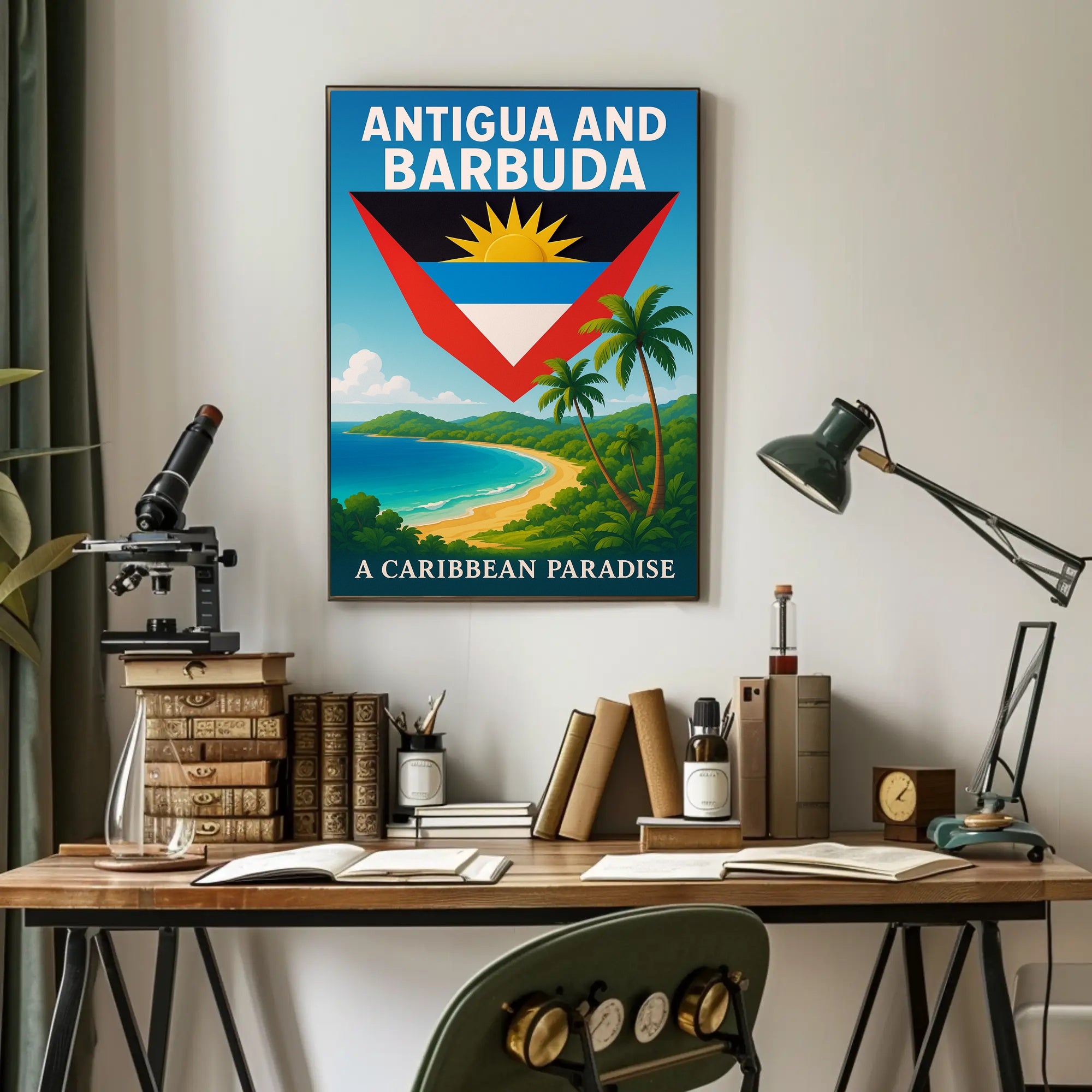 Antigua and Barbuda A Caribbean Paradise Poster PosterGoat