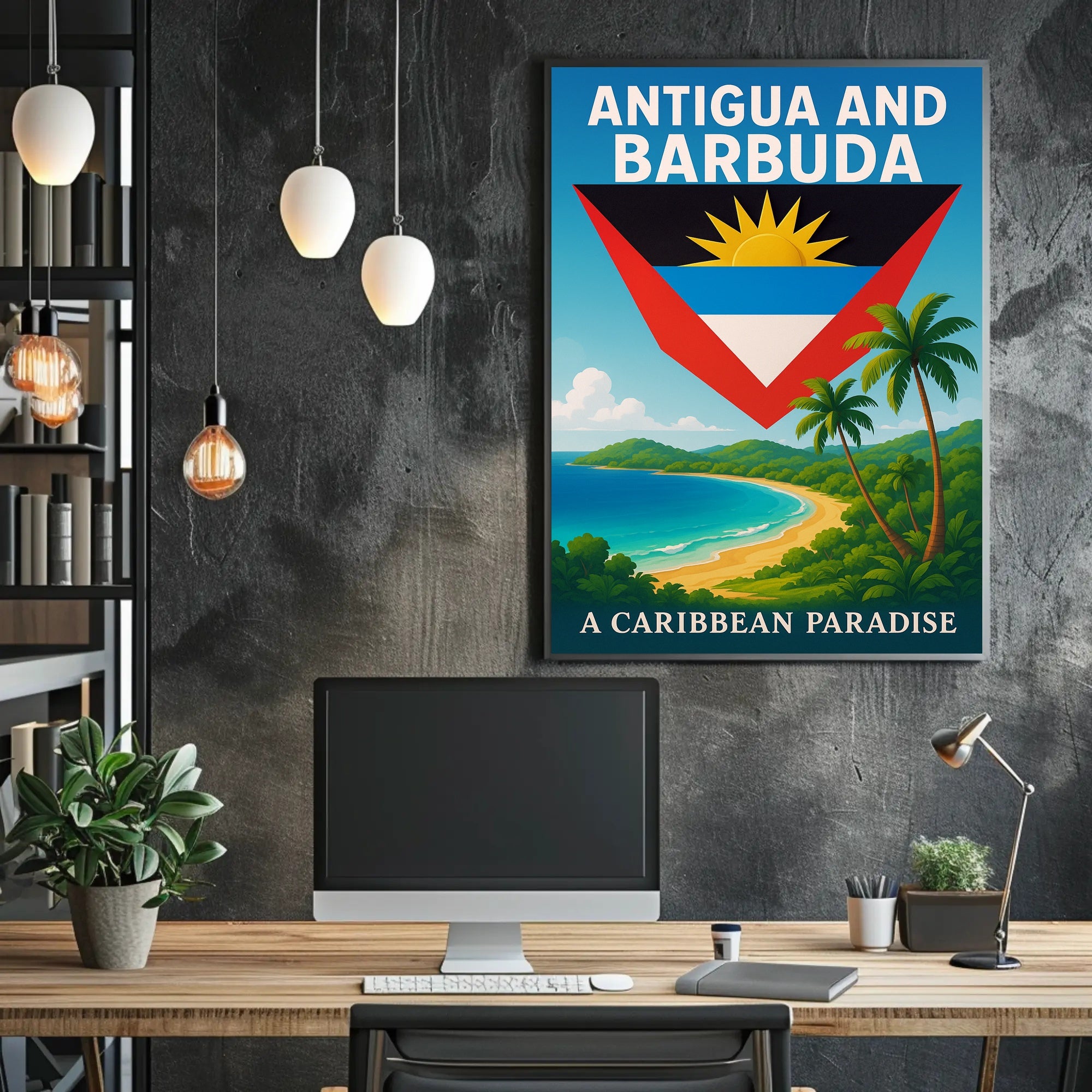 Antigua and Barbuda A Caribbean Paradise Poster PosterGoat