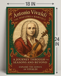 Antonio Vivaldi The Maestro of Baroque Poster PosterGoat