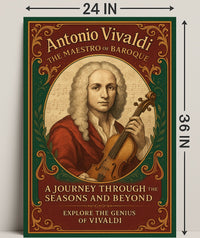 Antonio Vivaldi The Maestro of Baroque Poster PosterGoat