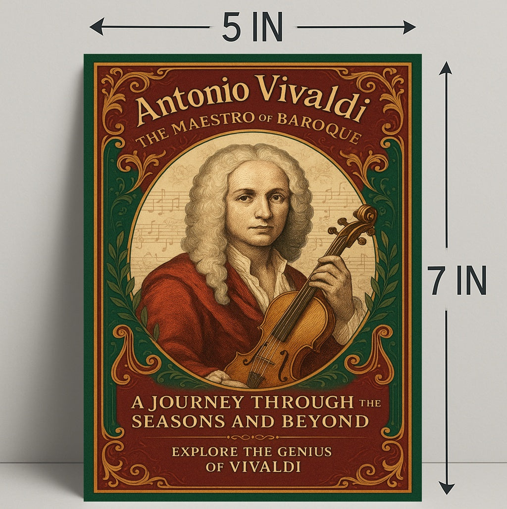 Antonio Vivaldi The Maestro of Baroque Poster PosterGoat