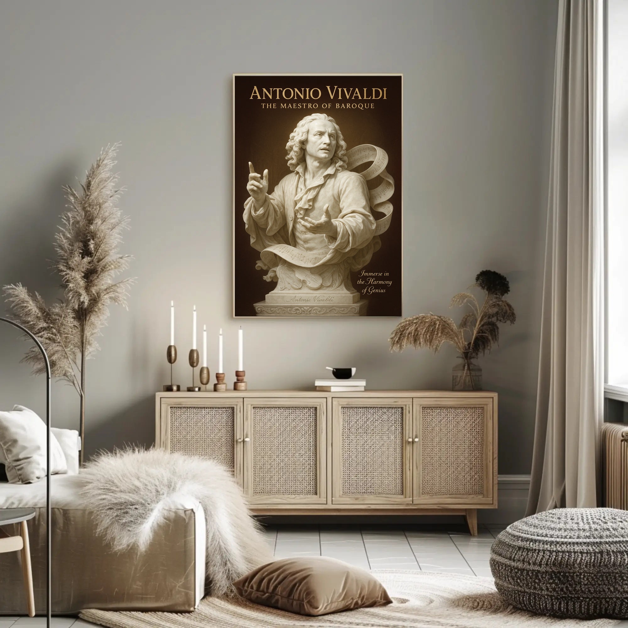 Antonio Vivaldi The Maestro of Baroque Poster PosterGoat