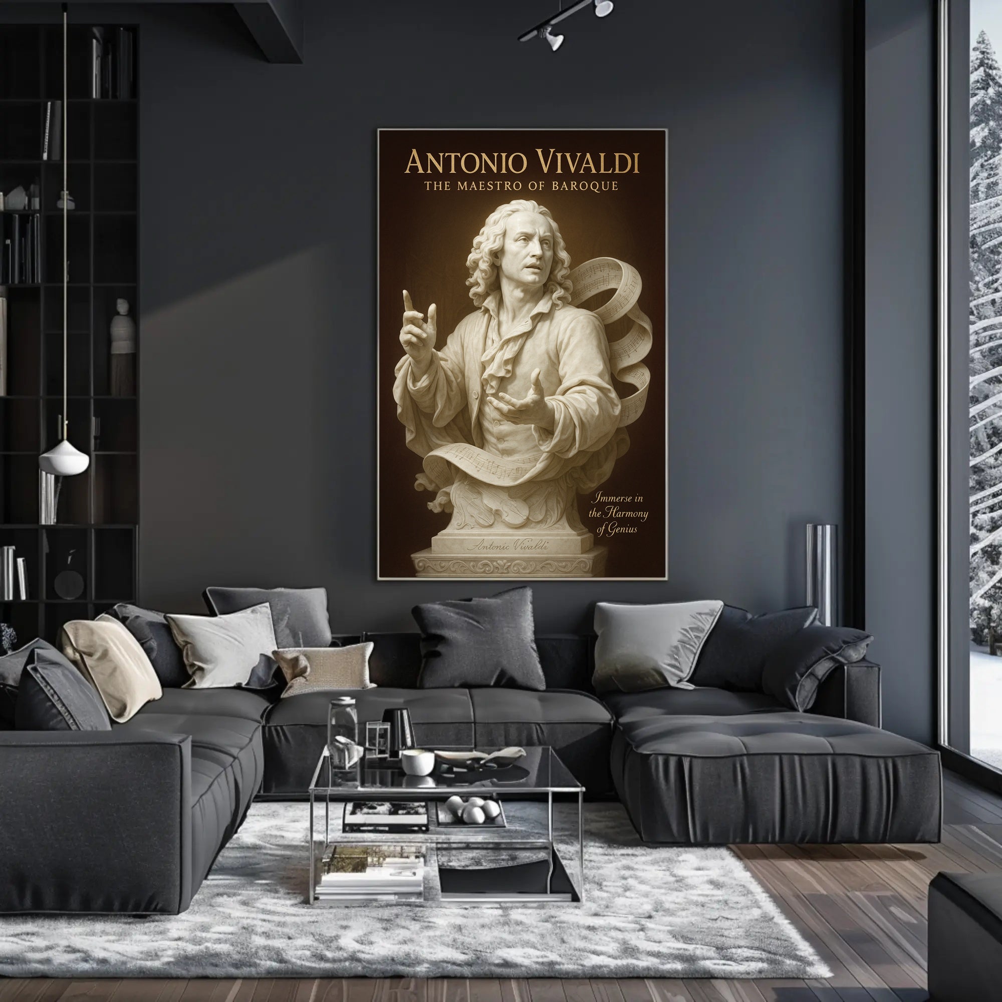 Antonio Vivaldi The Maestro of Baroque Poster PosterGoat