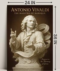 Antonio Vivaldi The Maestro of Baroque Poster PosterGoat