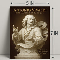 Antonio Vivaldi The Maestro of Baroque Poster PosterGoat