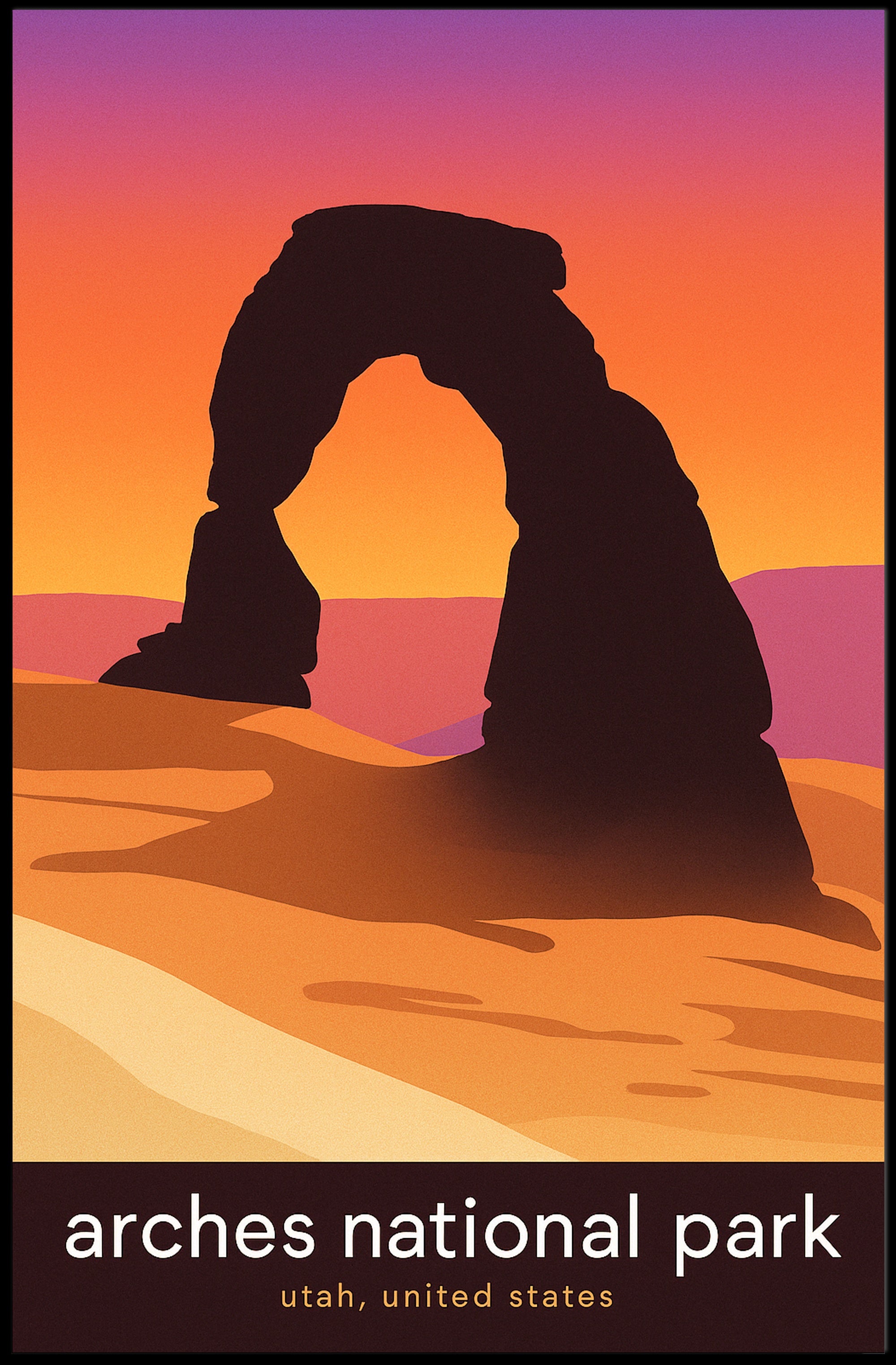 Arches National Park Poster PosterGoat