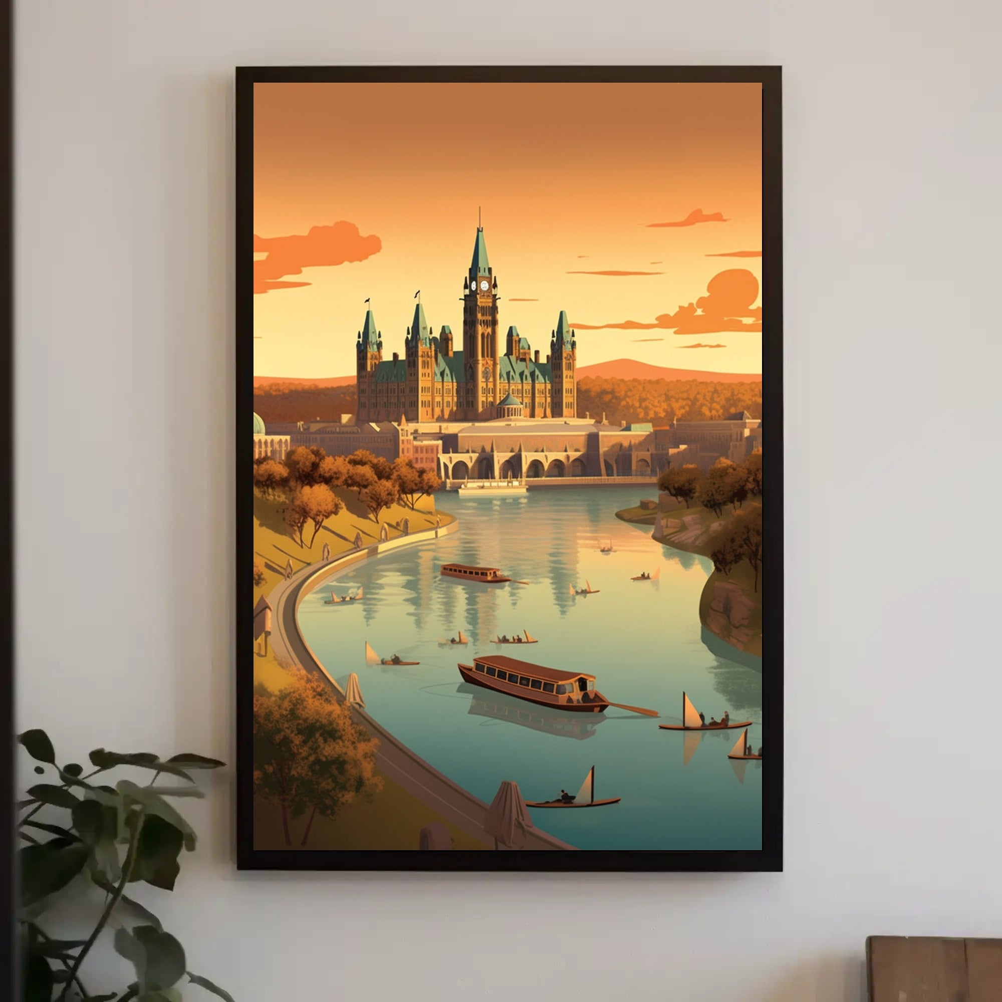 Architectural Harmony: European Gothic Revival Cultural or Heritage Poster PosterGoat