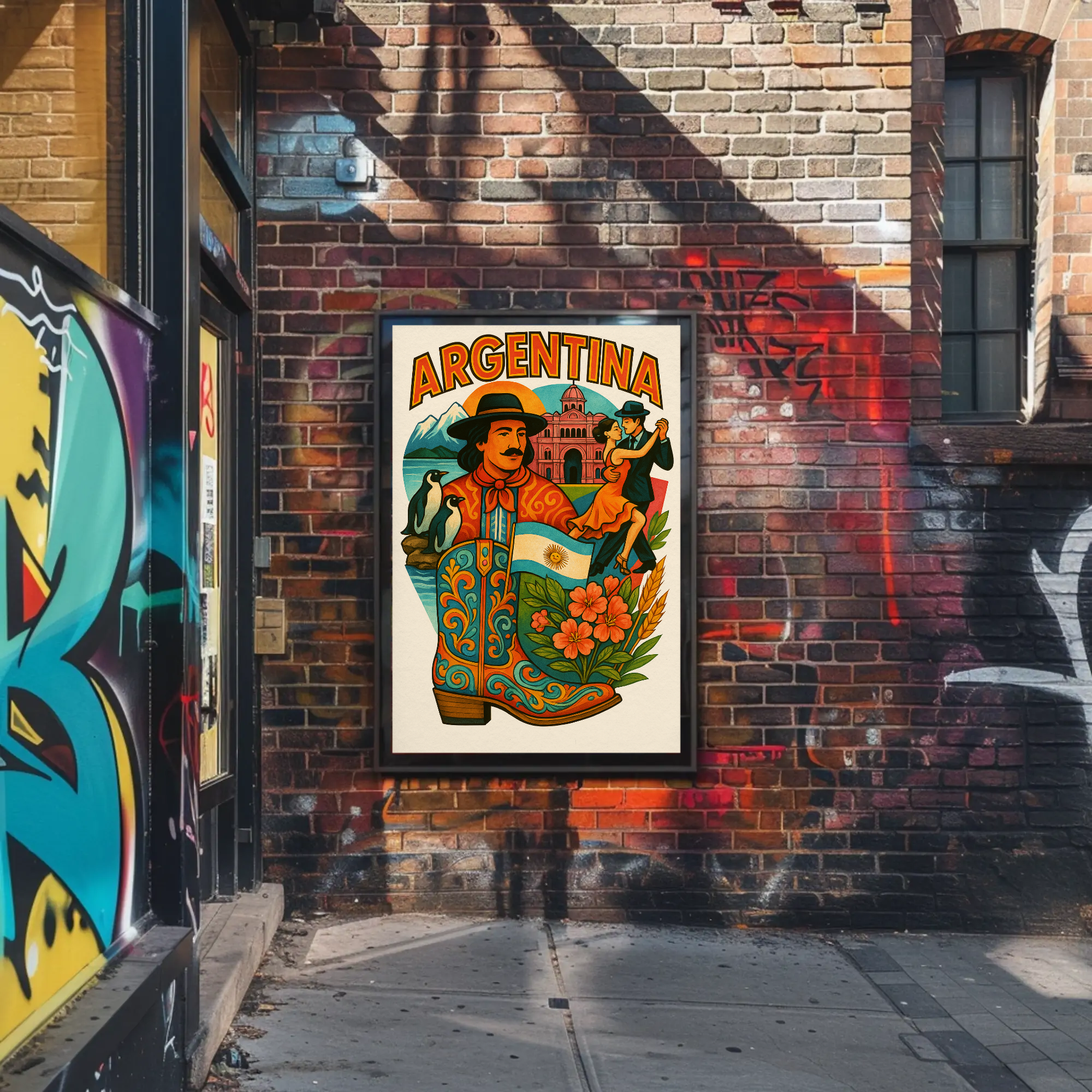 Argentina's Cultural Essence Captured in Travel Poster PosterGoat