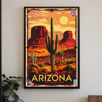 Arizona Desert Landscape Poster PosterGoat