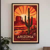 Arizona Desert Sunrise Poster PosterGoat