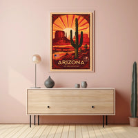 Arizona Desert Sunrise Poster PosterGoat