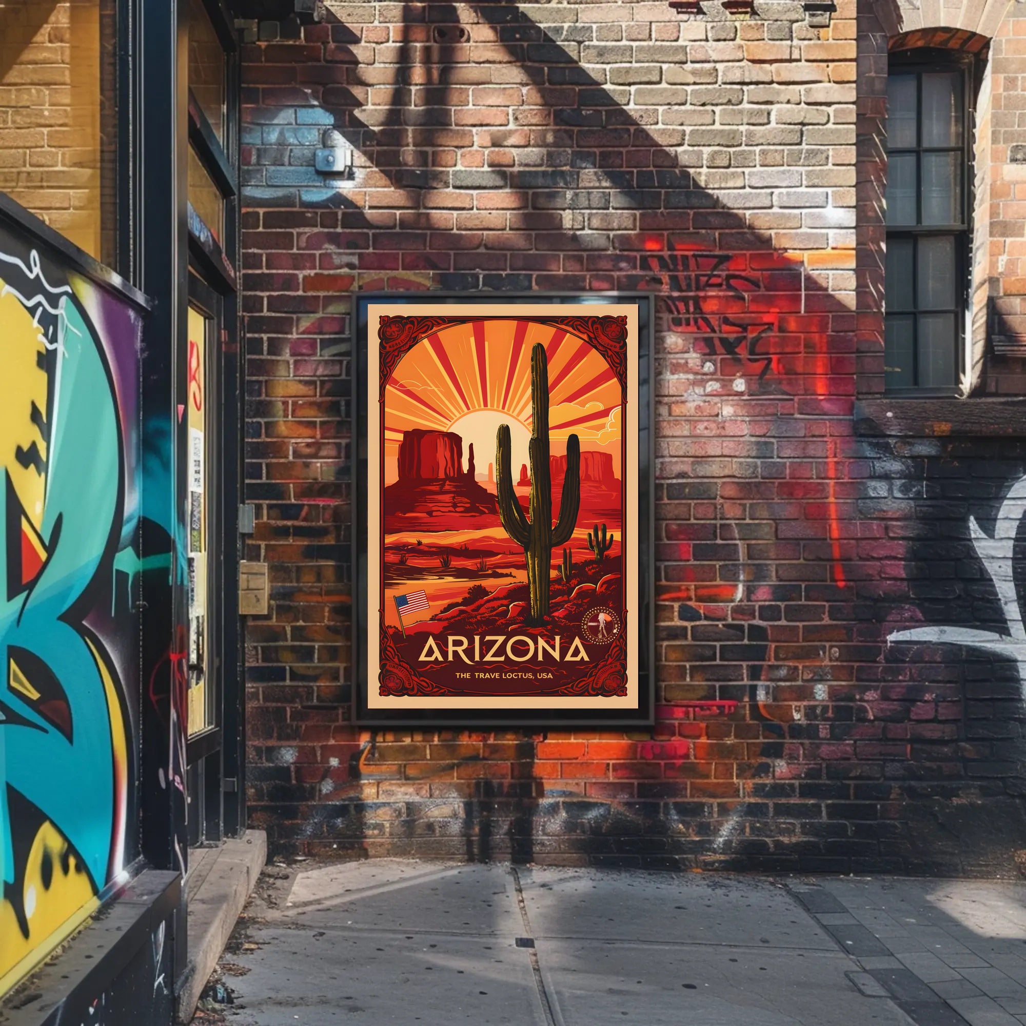 Arizona Desert Sunrise Poster PosterGoat