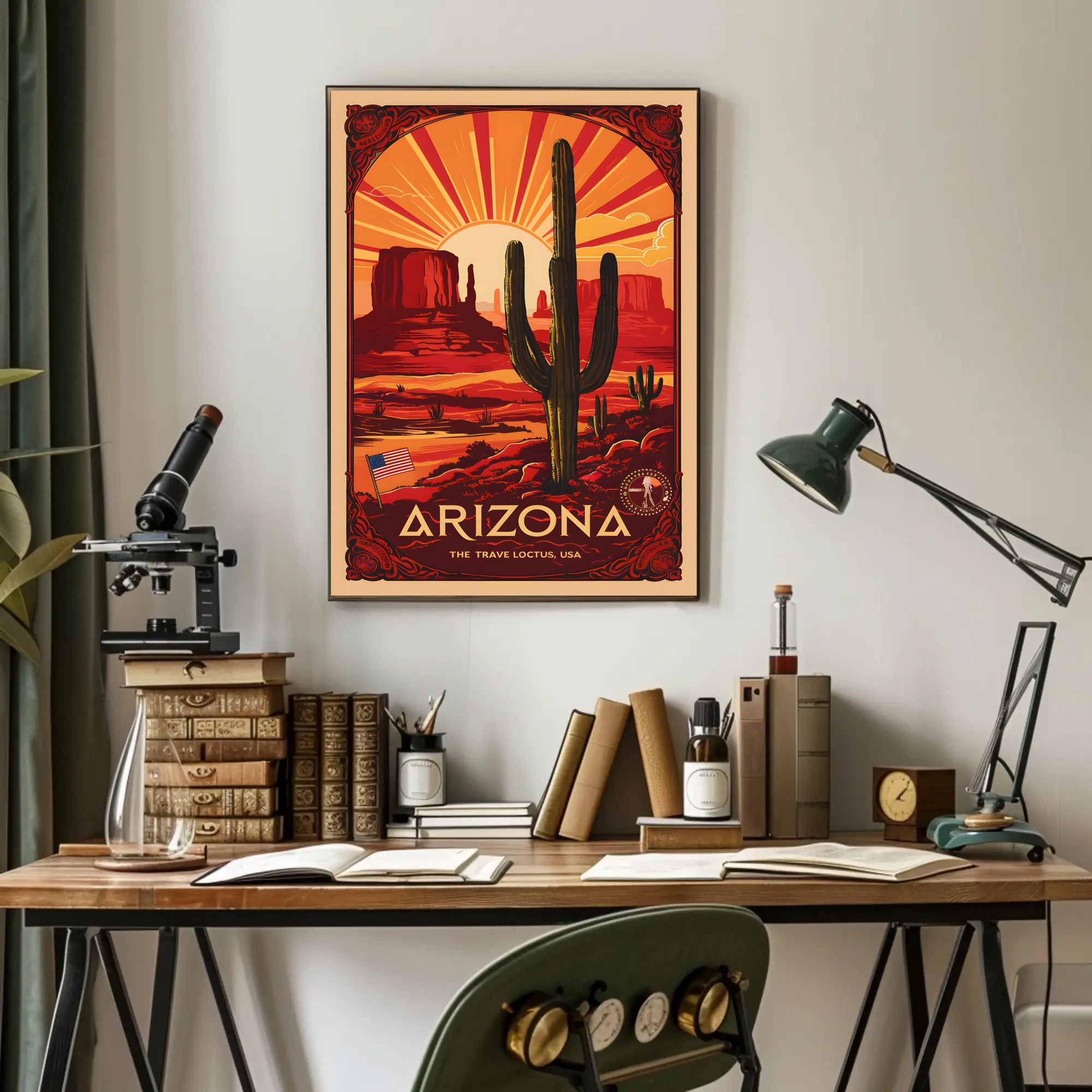 Arizona Desert Sunrise Poster PosterGoat
