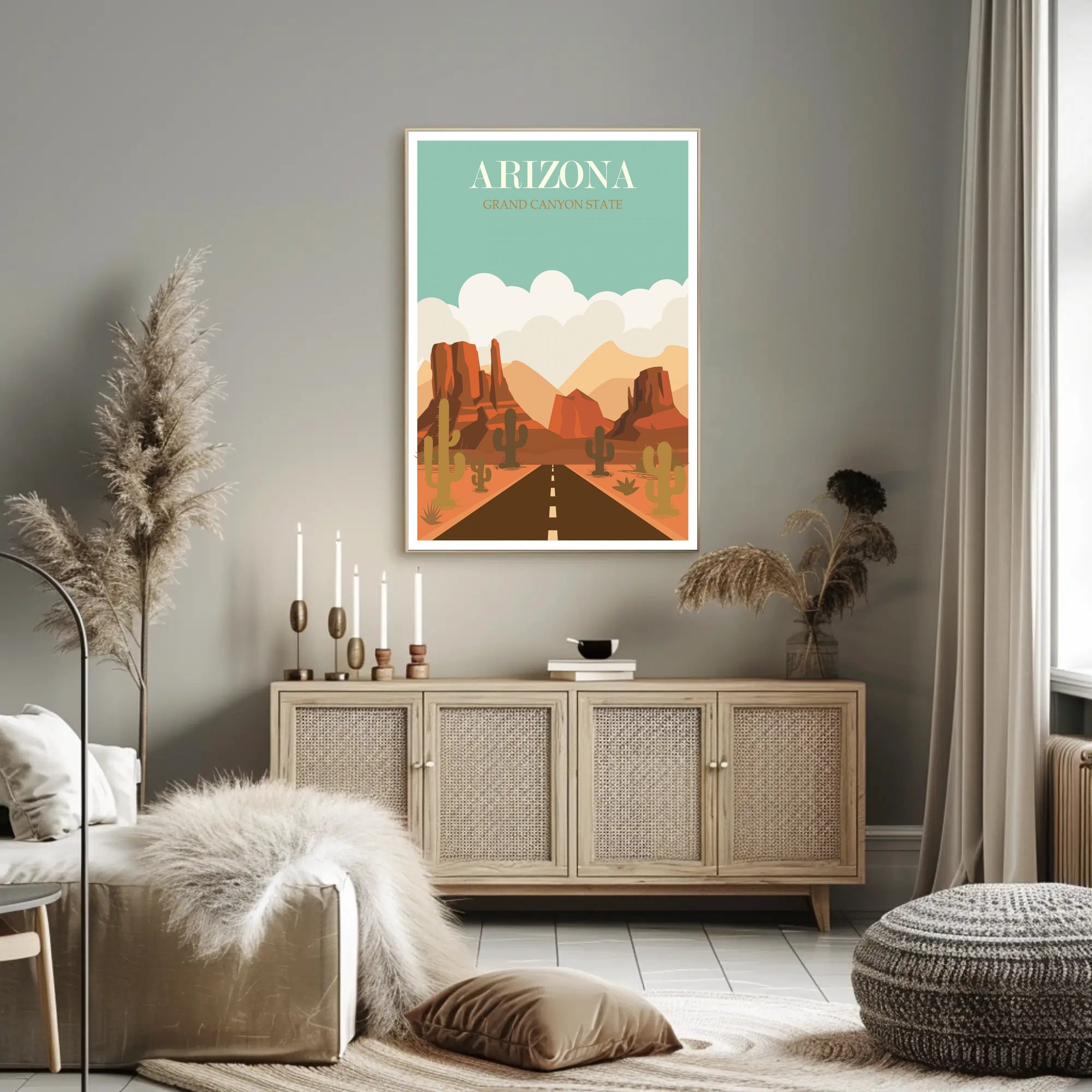 Arizona Grand Canyon State Travel Poster PosterGoat