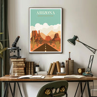 Arizona Grand Canyon State Travel Poster PosterGoat