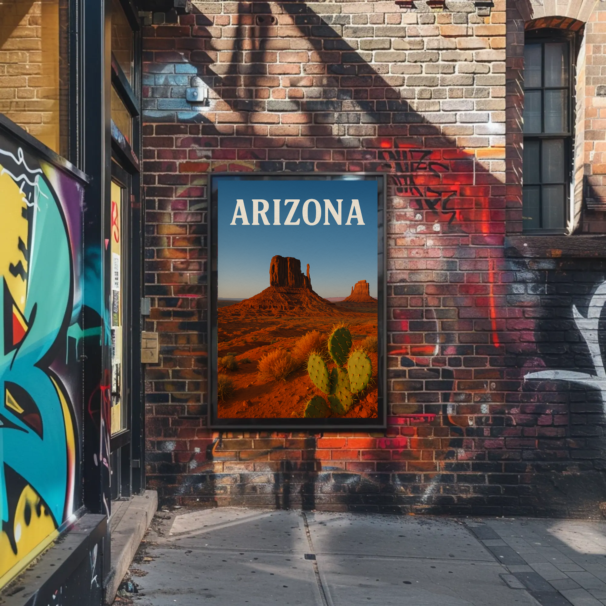 Arizona Monument Valley Scenic View Travel Poster PosterGoat