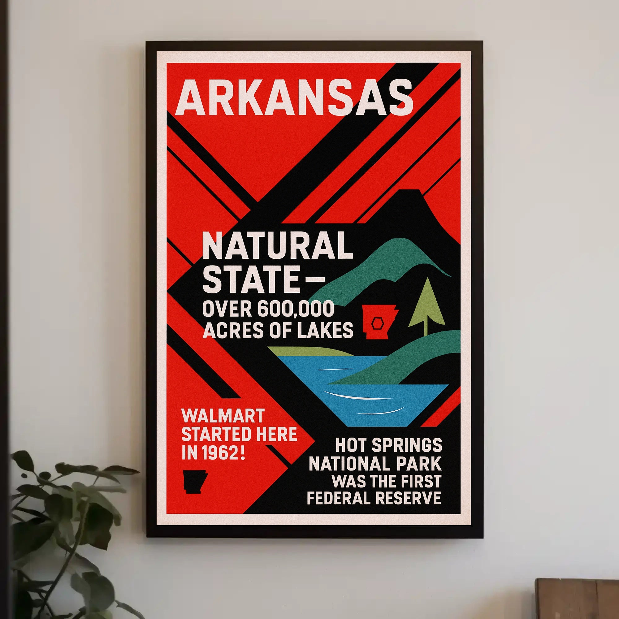 Arkansas The Natural State Poster PosterGoat