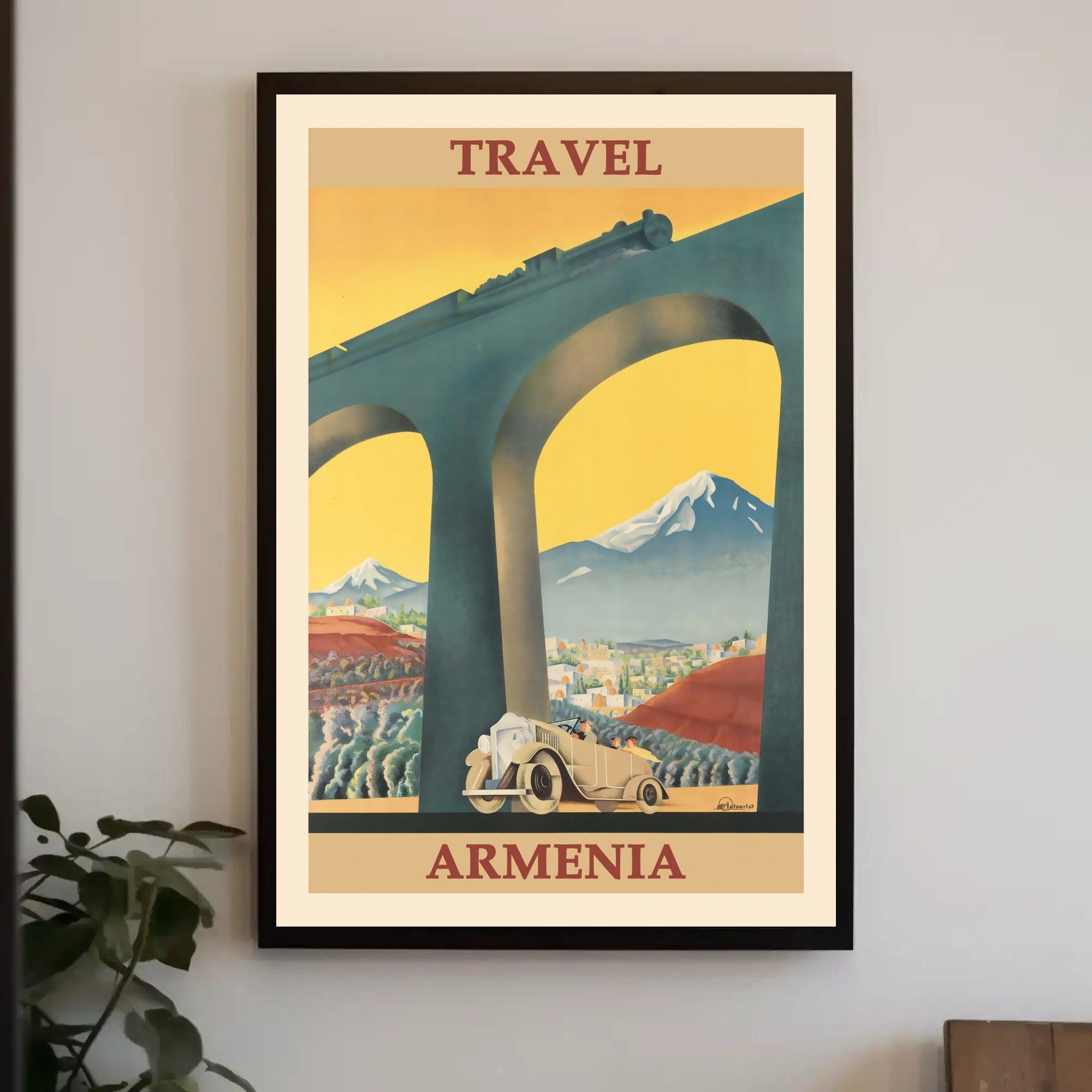 Armenia Vintage Travel Art Deco Poster PosterGoat
