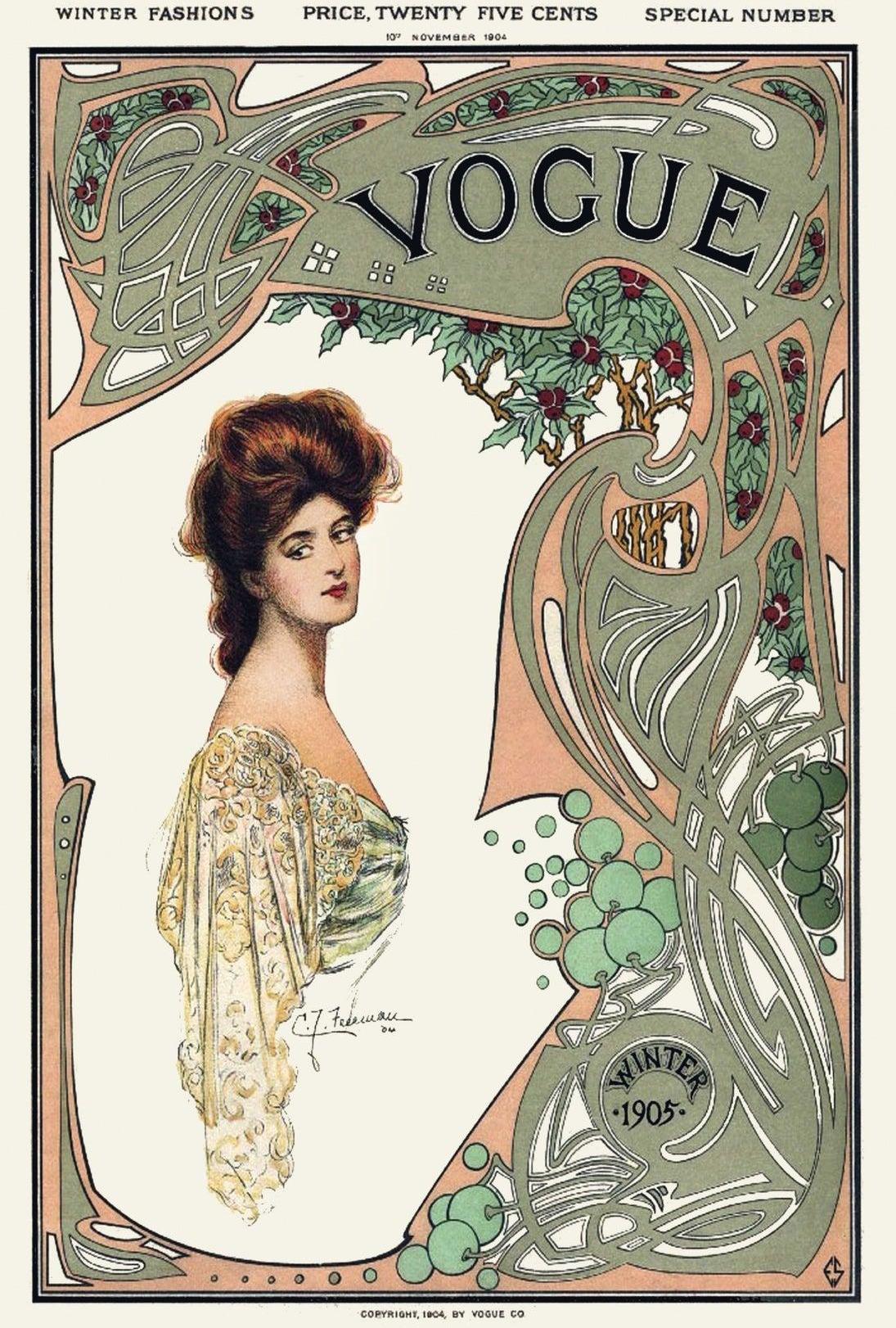 Art Nouveau Fashion 1905 Poster Cultural or Heritage Poster PosterGoat