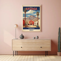Arteaga Vintage Travel Advertisement with Heritage and Desert Travel Poster PosterGoat