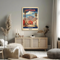 Arteaga Vintage Travel Advertisement with Heritage and Desert Travel Poster PosterGoat