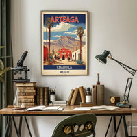 Arteaga Vintage Travel Advertisement with Heritage and Desert Travel Poster PosterGoat