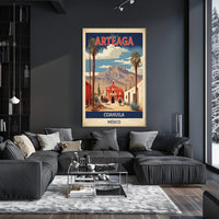 Arteaga Vintage Travel Advertisement with Heritage and Desert Travel Poster PosterGoat