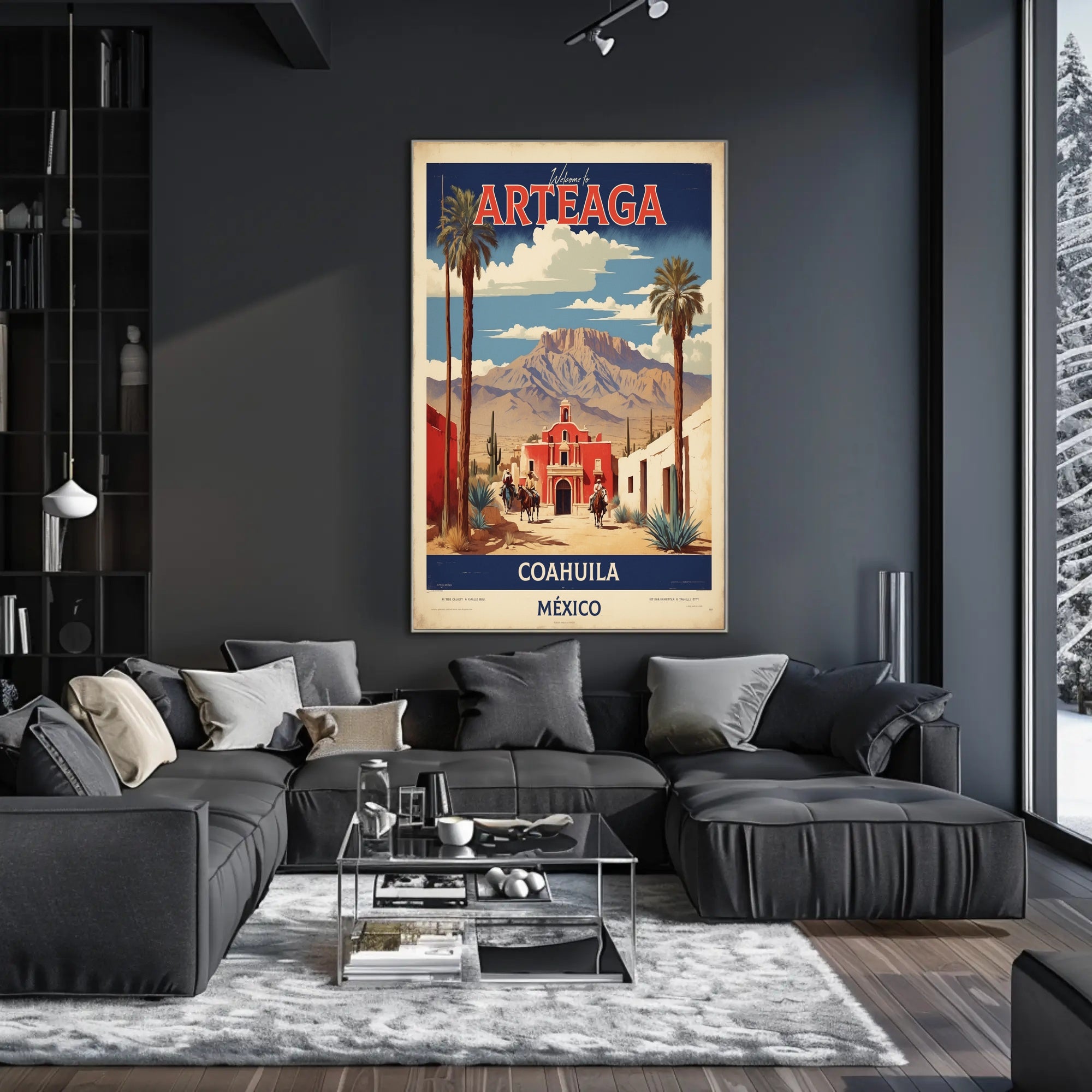 Arteaga Vintage Travel Advertisement with Heritage and Desert Travel Poster PosterGoat