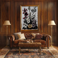 Artistic Floral Symphony in a Vintage Painted Style Poster PosterGoat