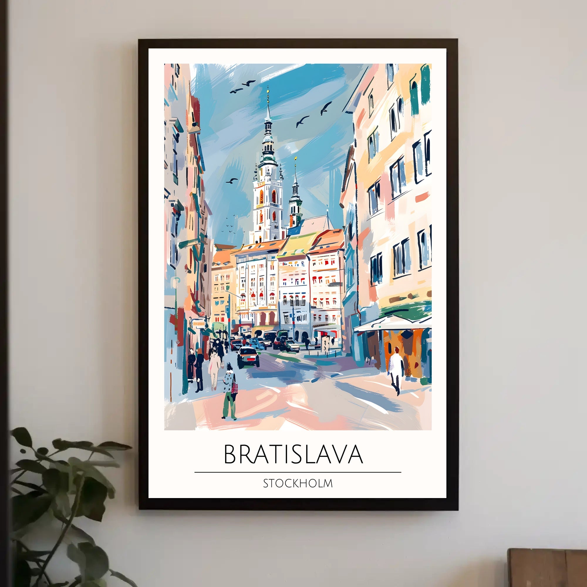 Artistic Impression of Bratislava Poster PosterGoat