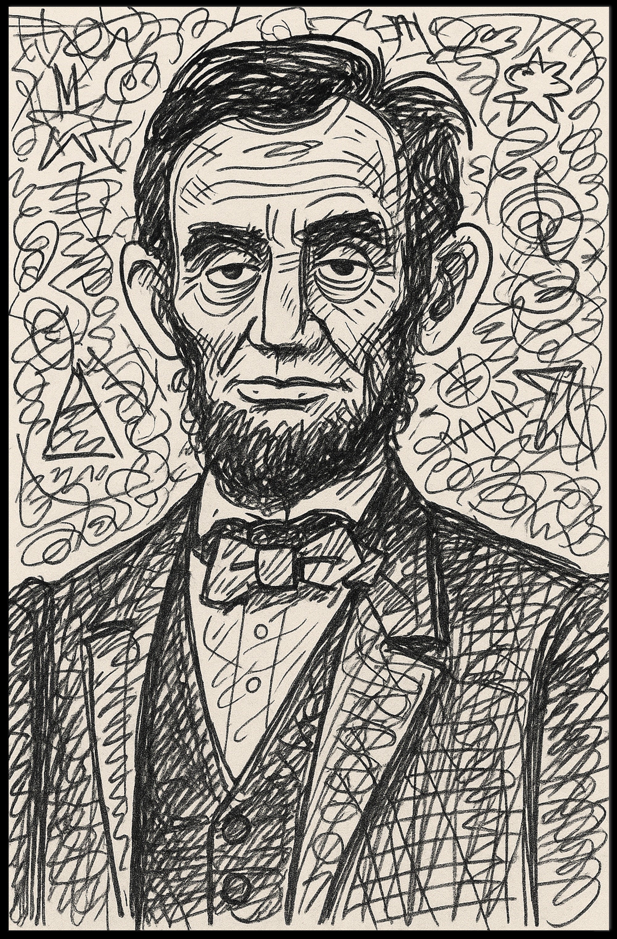 Artistic Portrait of a Historical Figure Poster PosterGoat