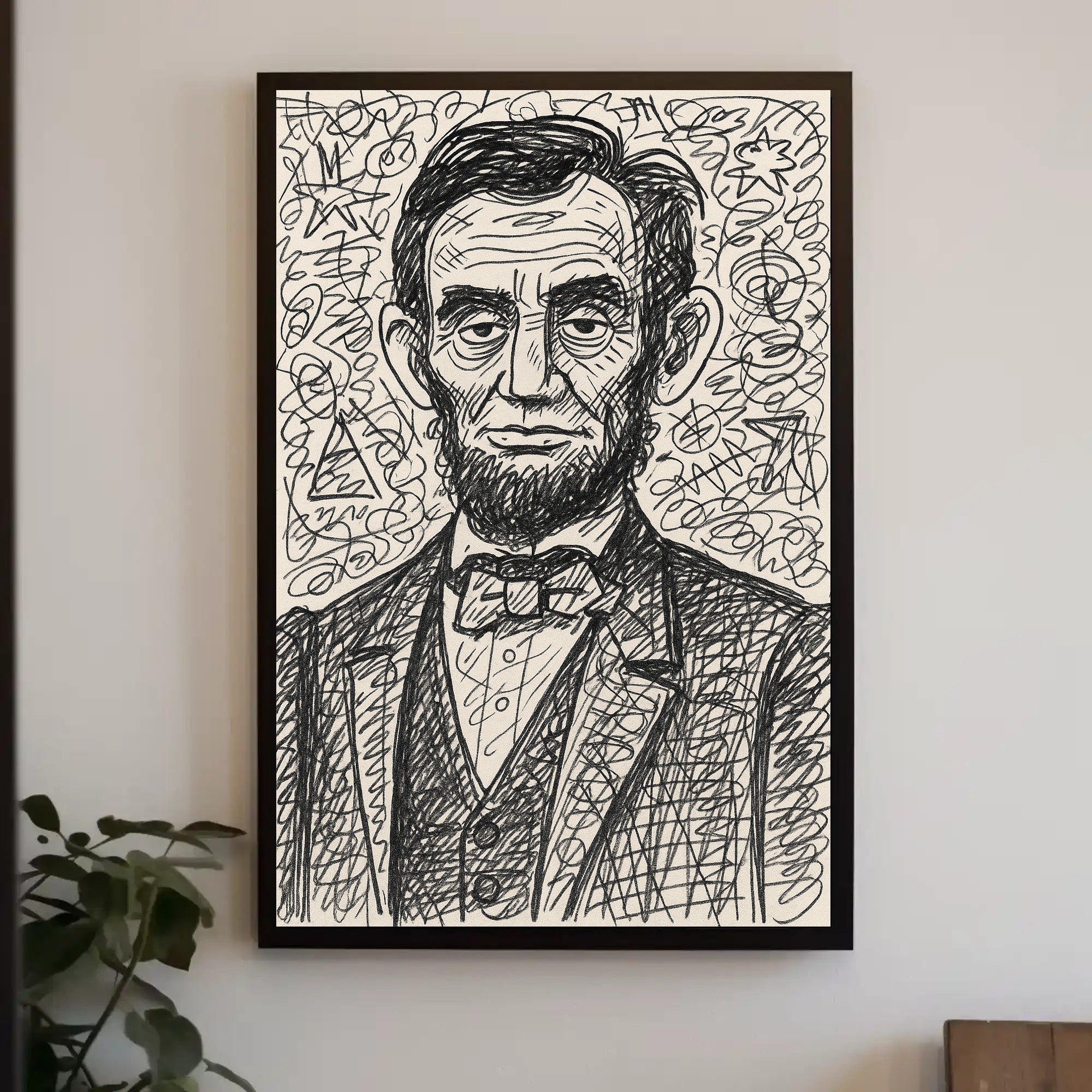 Artistic Portrait of a Historical Figure Poster PosterGoat