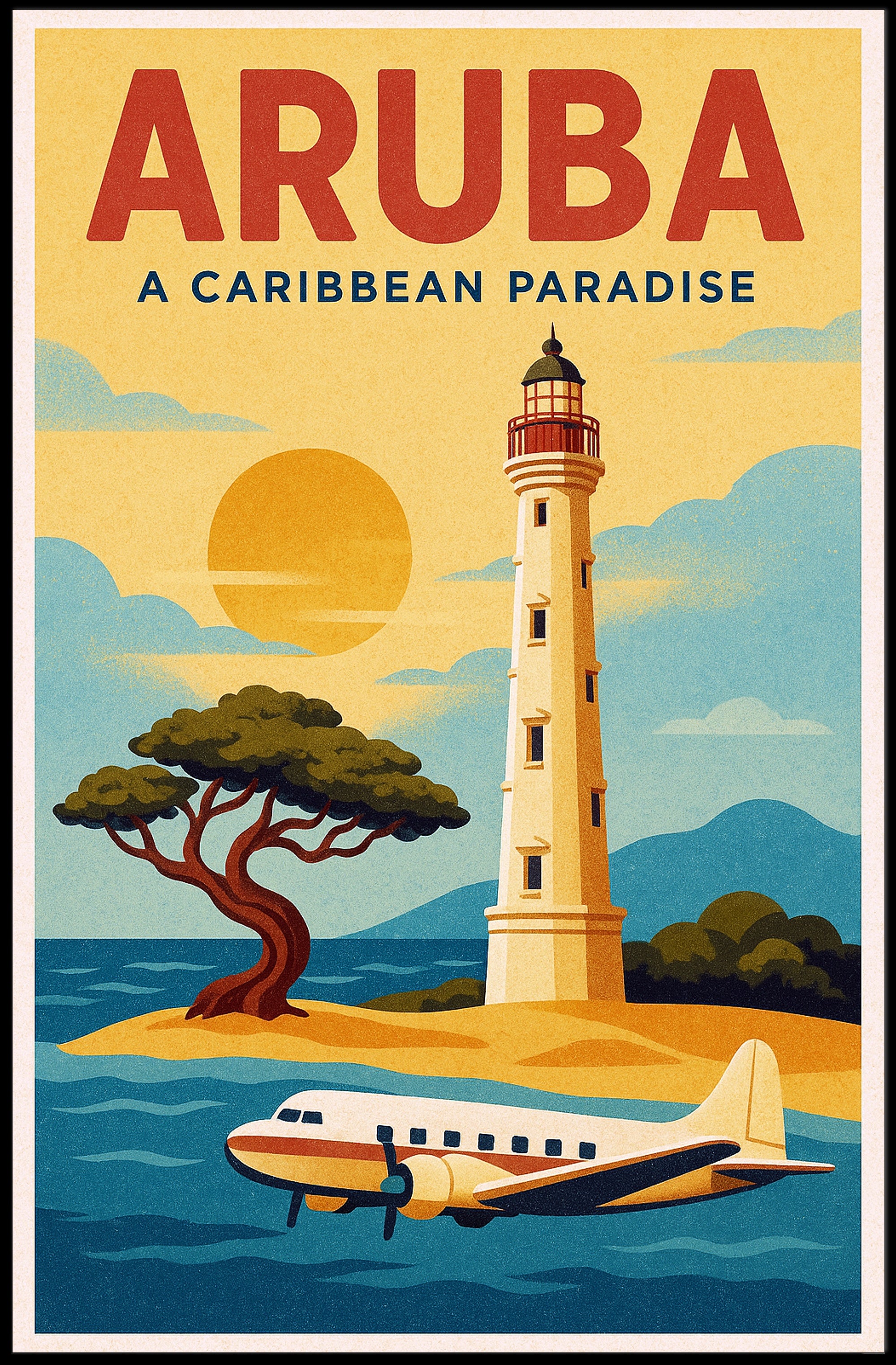 Aruba A Caribbean Paradise Poster PosterGoat