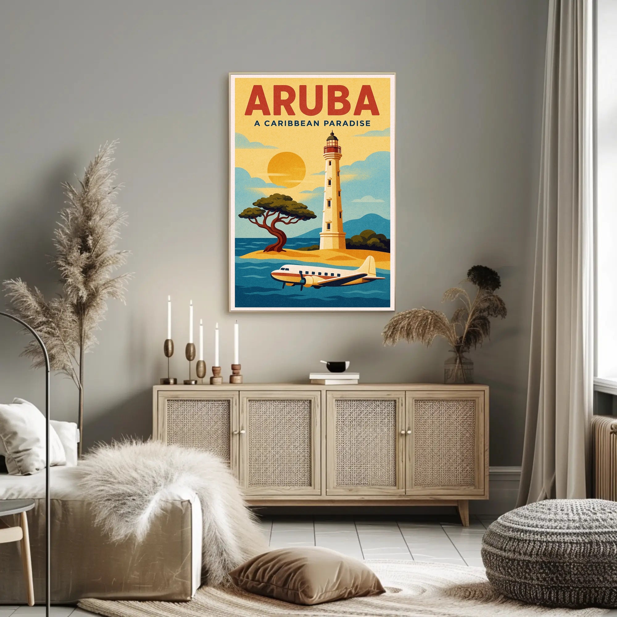 Aruba A Caribbean Paradise Poster PosterGoat
