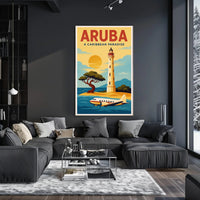 Aruba A Caribbean Paradise Poster PosterGoat
