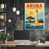 Aruba A Caribbean Paradise Poster PosterGoat