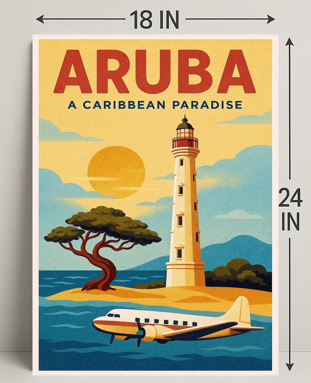 Aruba A Caribbean Paradise Poster PosterGoat