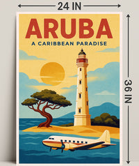Aruba A Caribbean Paradise Poster PosterGoat
