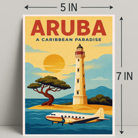 Aruba A Caribbean Paradise Poster PosterGoat