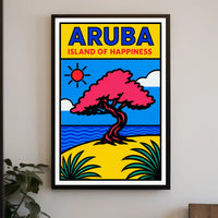 Aruba Island of Happiness Poster PosterGoat