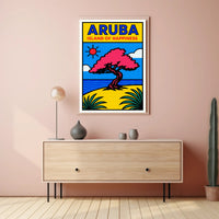 Aruba Island of Happiness Poster PosterGoat