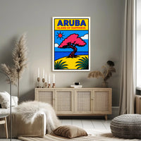 Aruba Island of Happiness Poster PosterGoat
