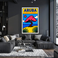 Aruba Island of Happiness Poster PosterGoat